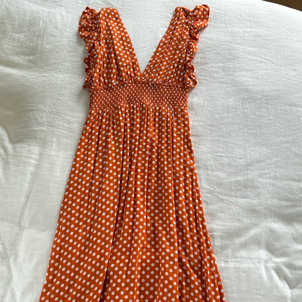 Polka Dot Maxi Dress